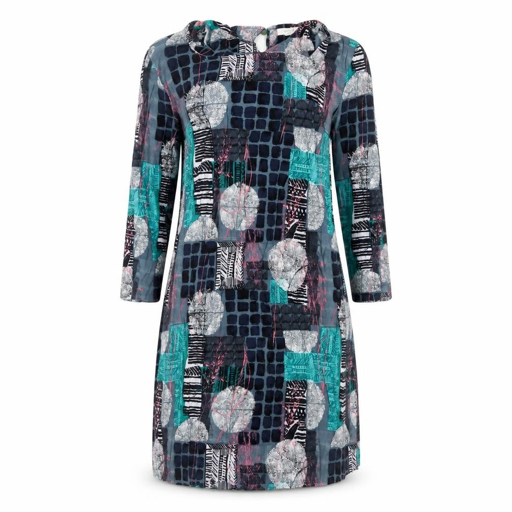 White Stuff Women's Multicoloured Geometric Dress Size 10