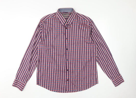 Jeff Banks Men's Multicoloured Check Dress Shirt L