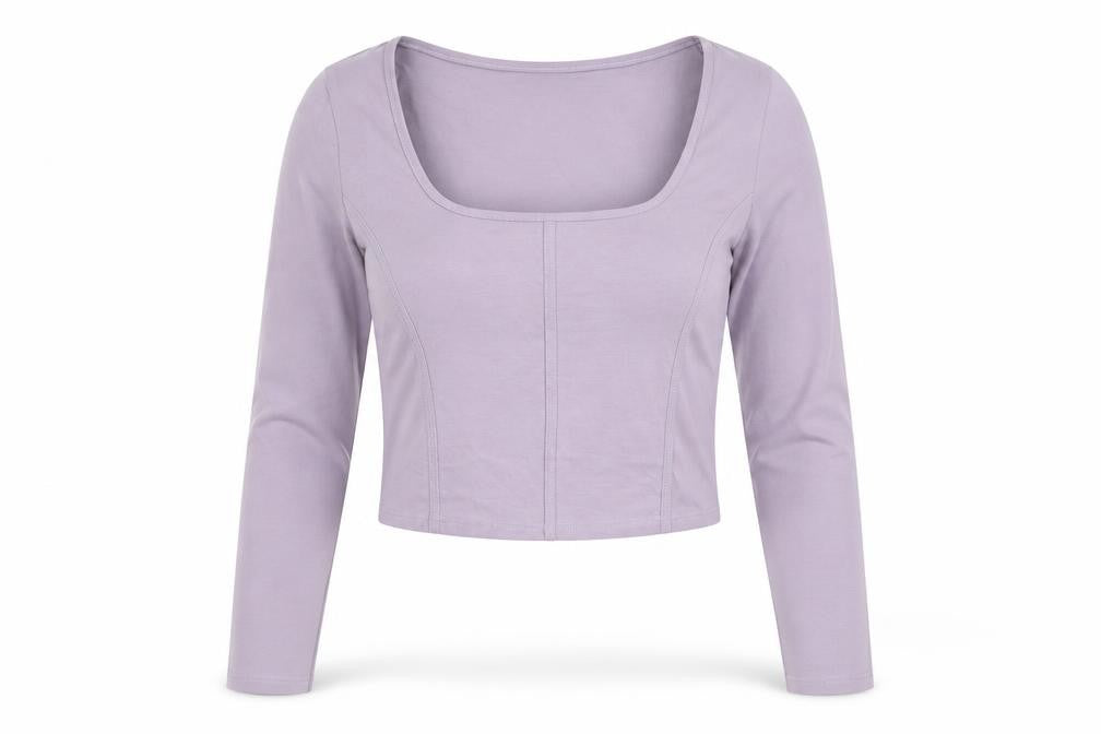 New Look Women's Purple Cotton Long Sleeve Top Size 16