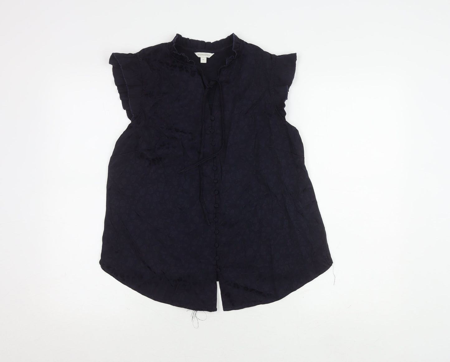 Monsoon Women's Black Sleeveless Blouse, M