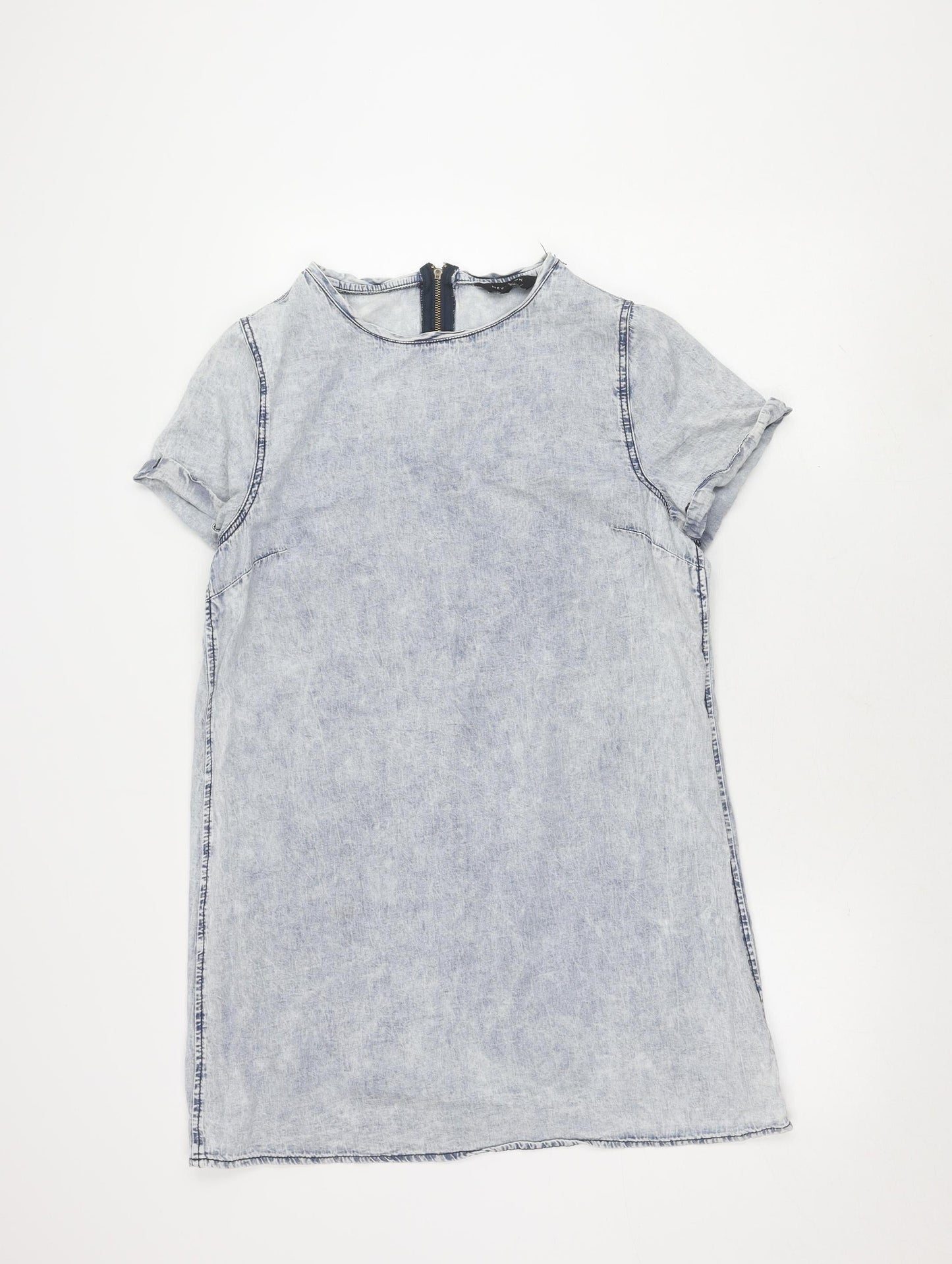 New Look Women's Grey Cotton Dress Size 16
