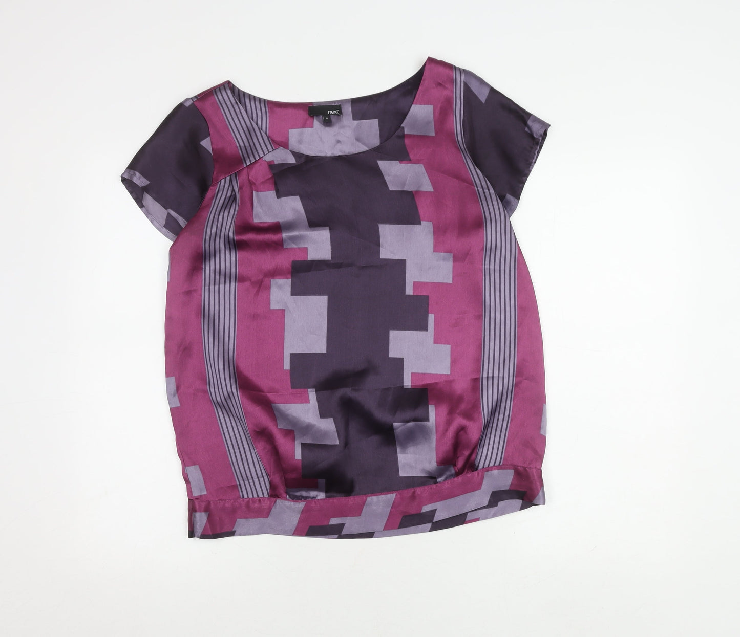 Next Women's Multicoloured Geometric Top Size 12