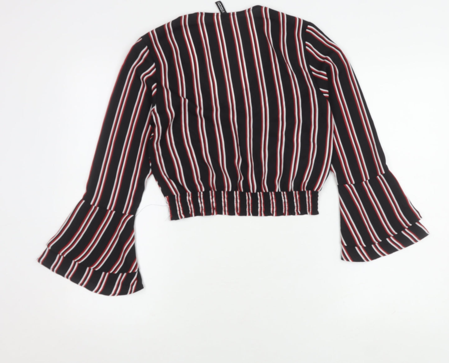 H&M Women's Multicoloured Wrap Blouse, Size 6