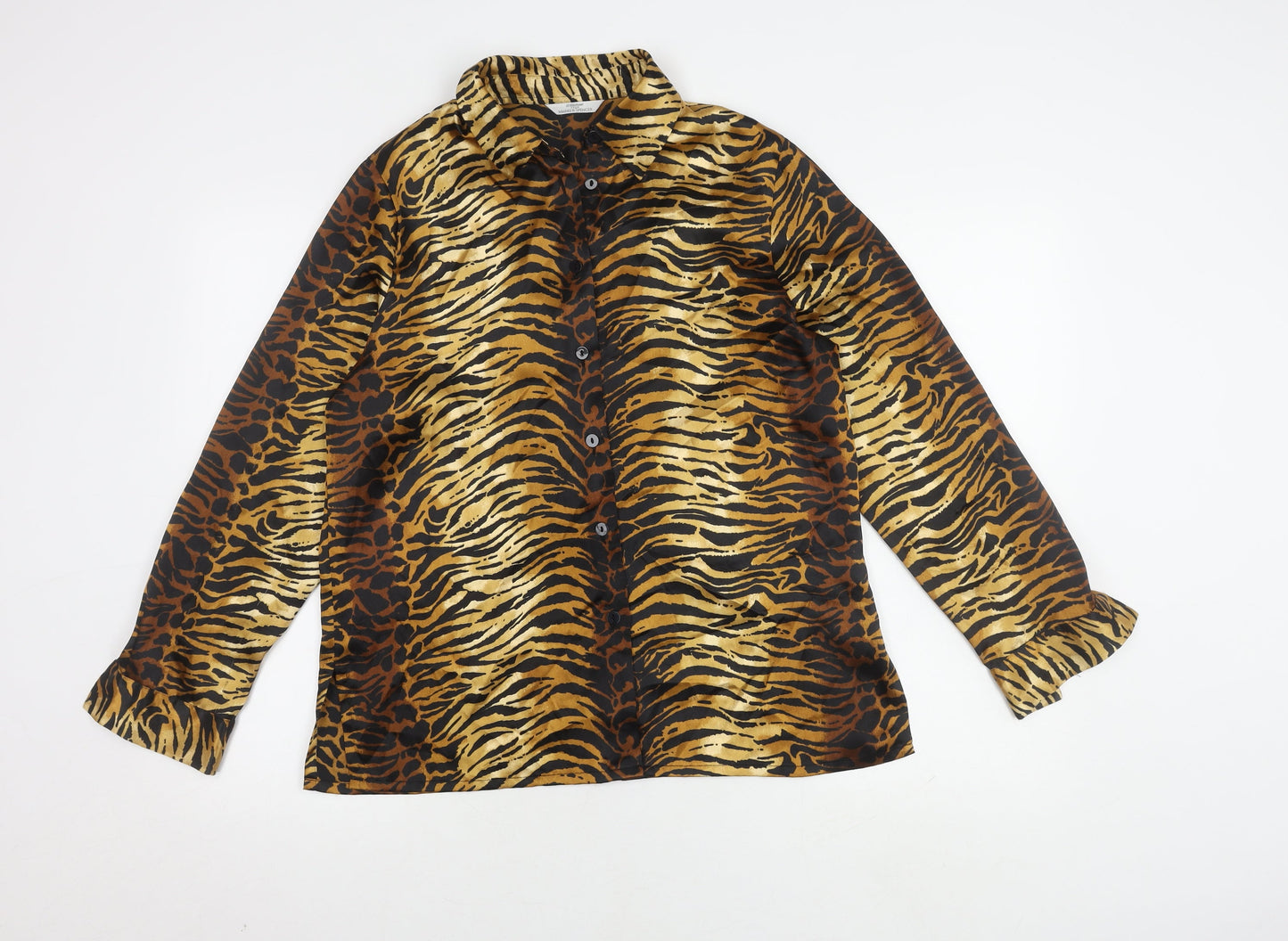 Marks and Spencer Women's Animal Print Button-Up, Size 12