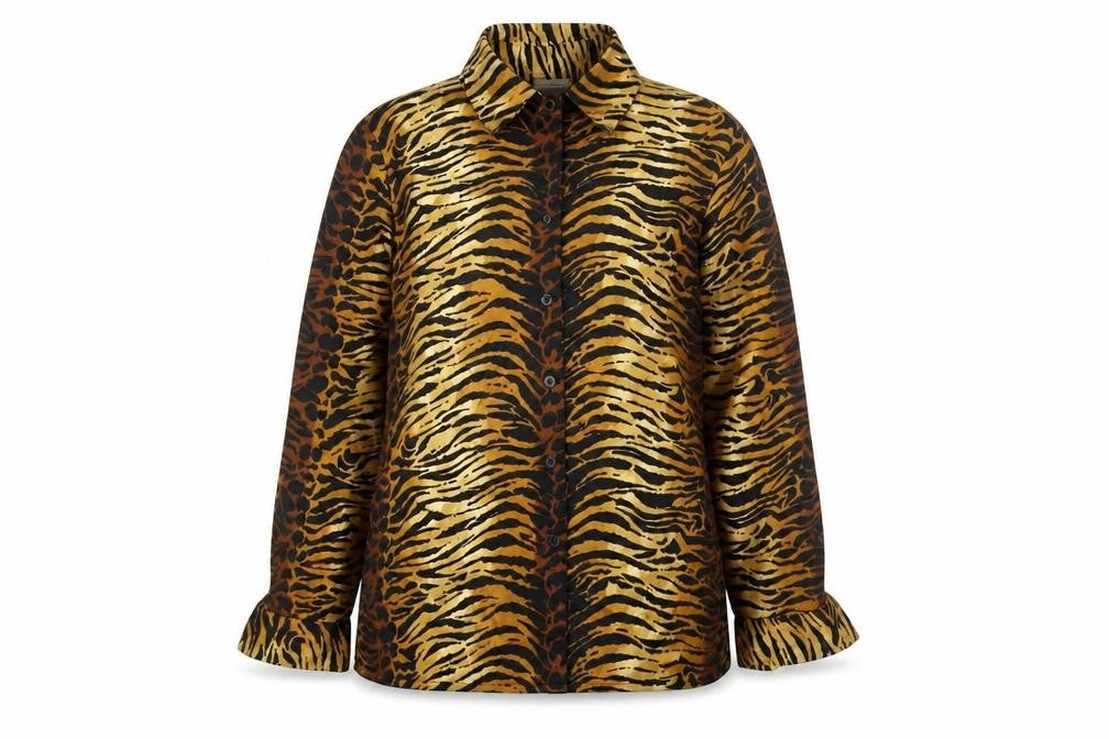 Marks and Spencer Women's Animal Print Button-Up, Size 12