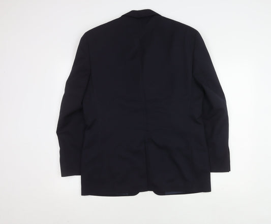 Burton Mens Blue Wool Blazer 38S