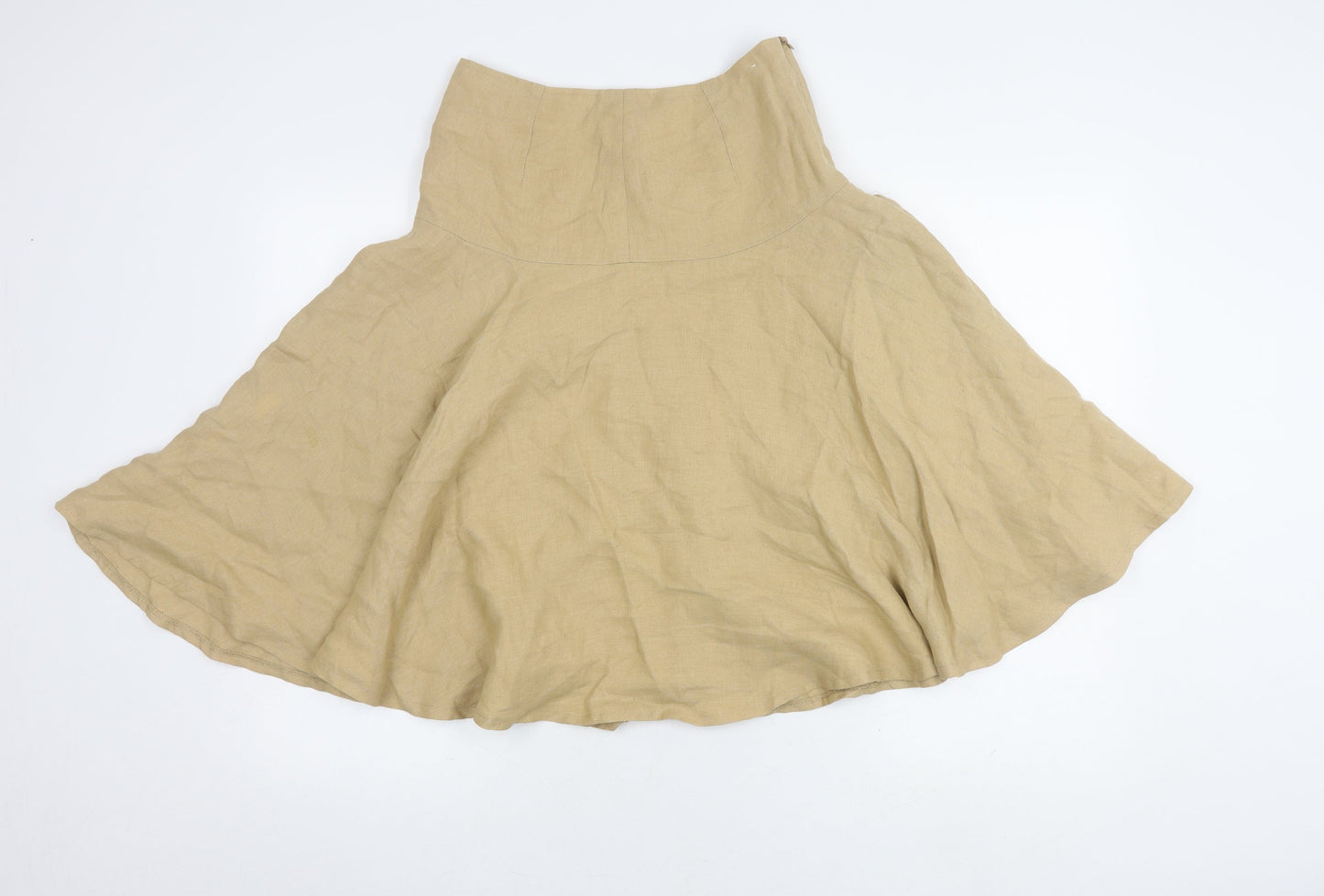 Aquascutum Women's Beige Flare Skirt, Size 16