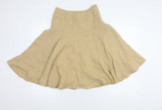 Aquascutum Women's Beige Flare Skirt, Size 16