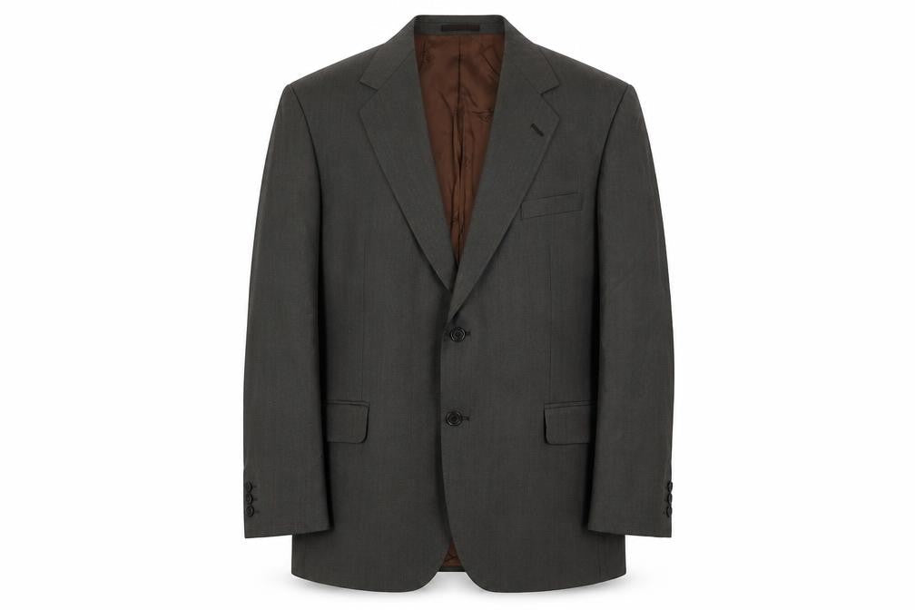 Mens 45 Chest Regular Magee Brown Two-Button Blazer