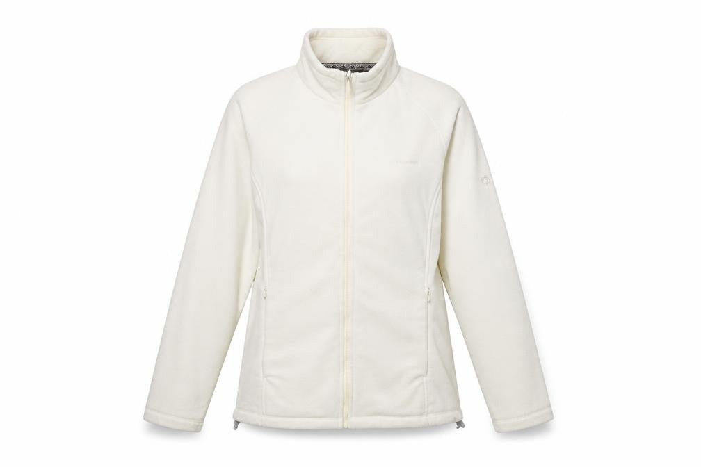 Womens UK Size 12 Regular Craghoppers White Polyester Jacket