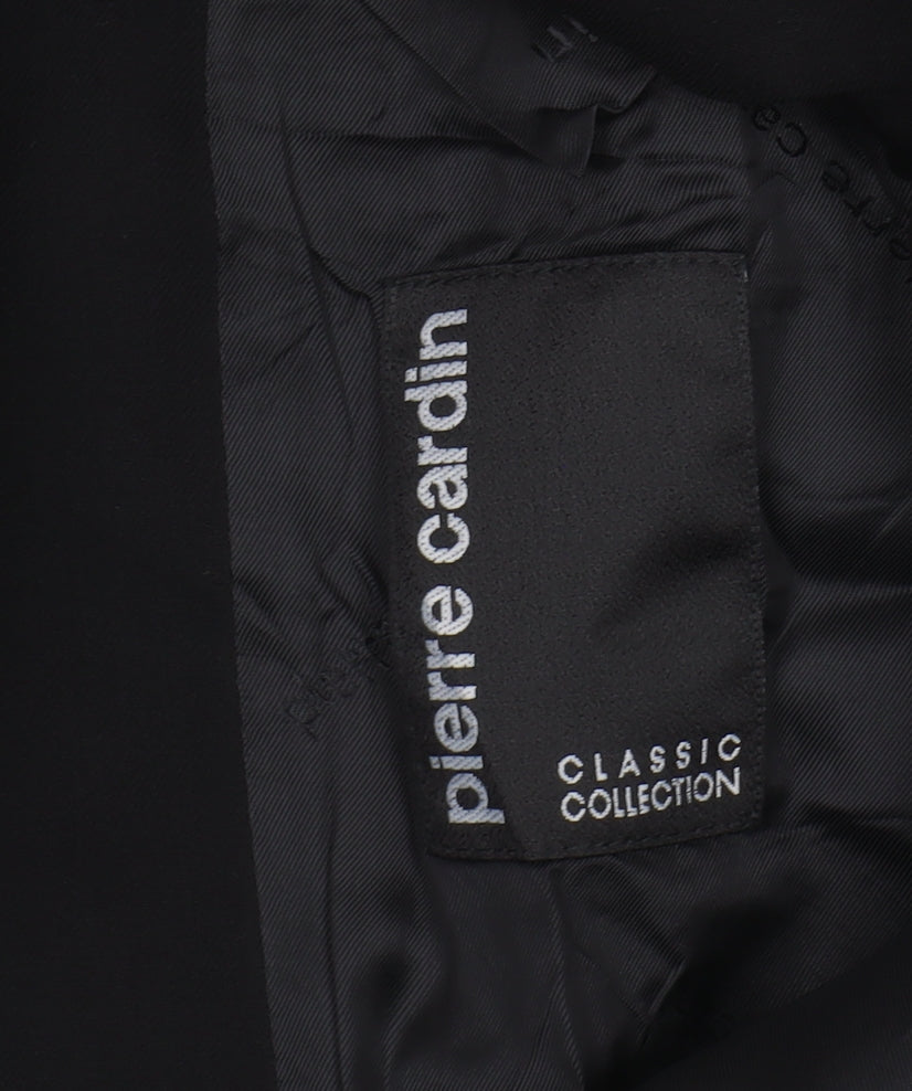 Pierre Cardin Men's Black Blazer 40R Classic Fit