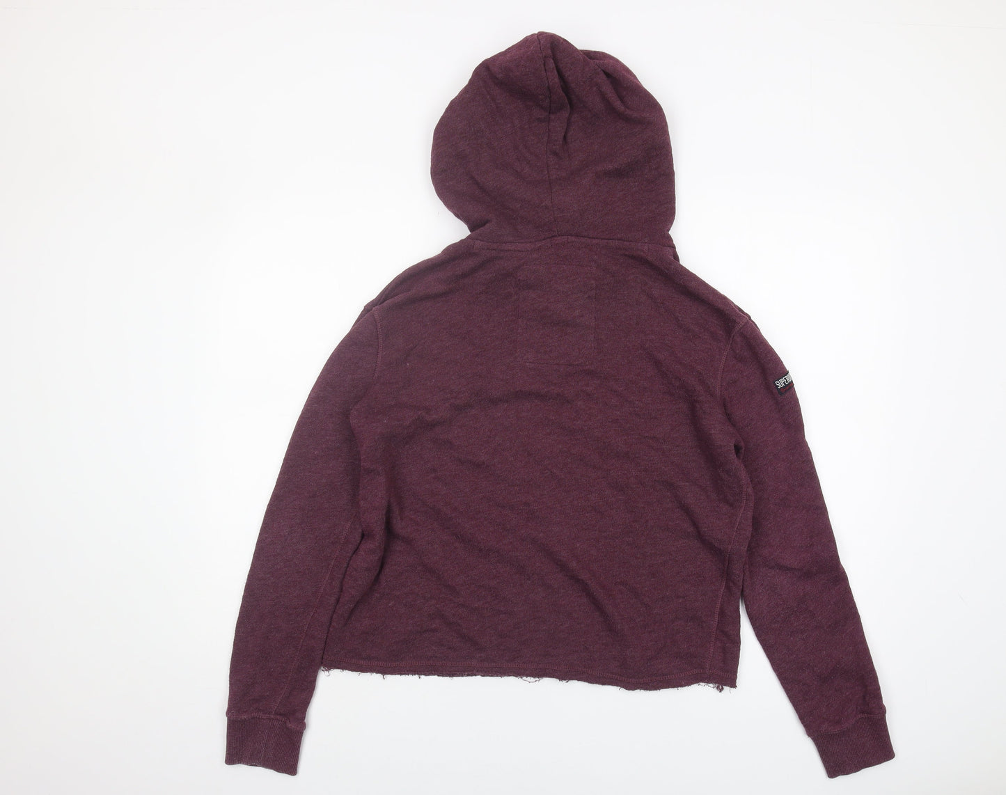 Superdry Women's Purple Hoodie, M, Pullover, Logo, Casual