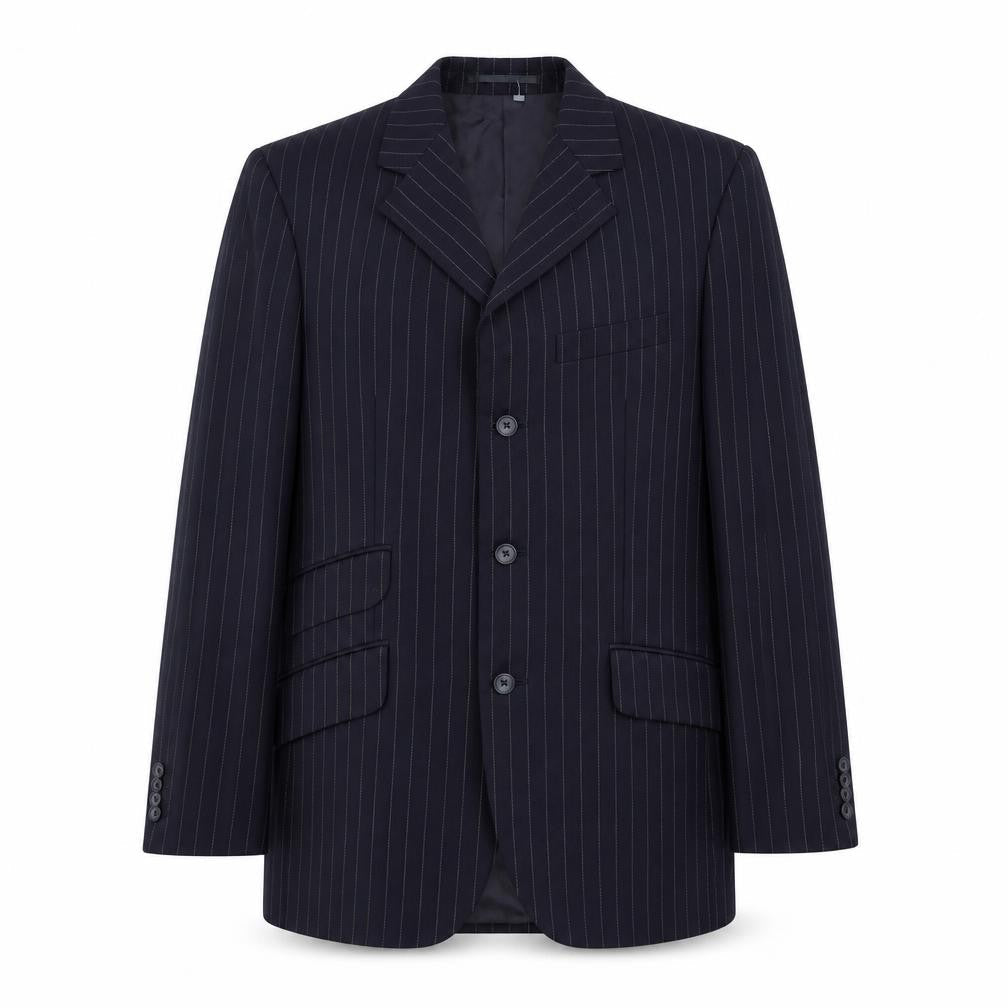 Mens 39 Chest Regular T.M.Lewin Blue Three-Button Blazer