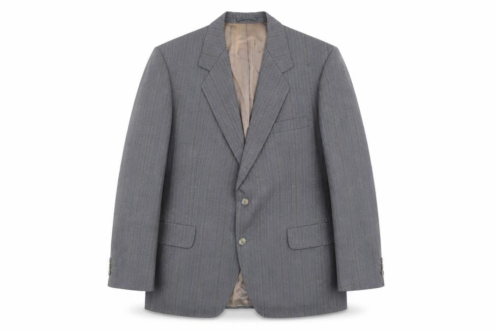 Mens 42 Chest Regular Magee Grey Two-Button Blazer