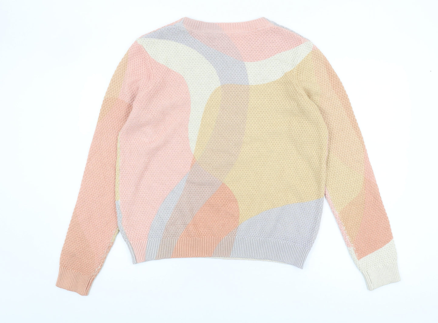 Fat Face Women's Multicoloured Cotton Pullover Jumper Size 14