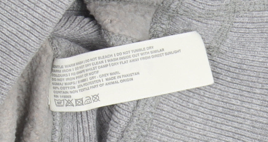 FatFace Men's Grey XS Full Zip Hoodie with Logo