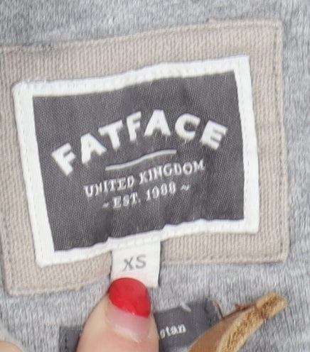 FatFace Men's Grey XS Full Zip Hoodie with Logo