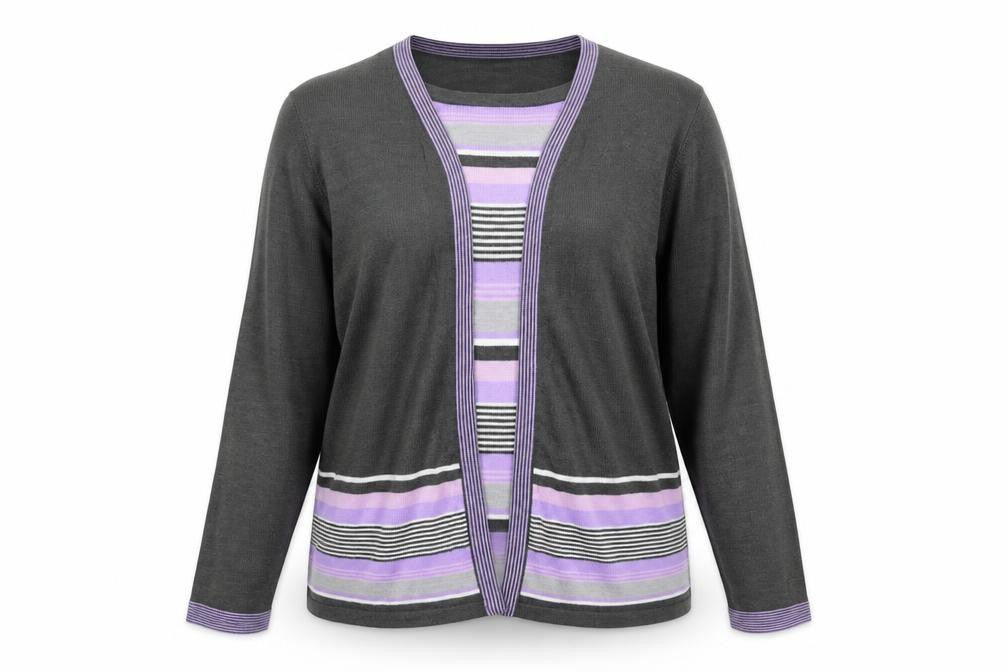 Front view of Honor Millburn Women's Multicoloured M Cardigan