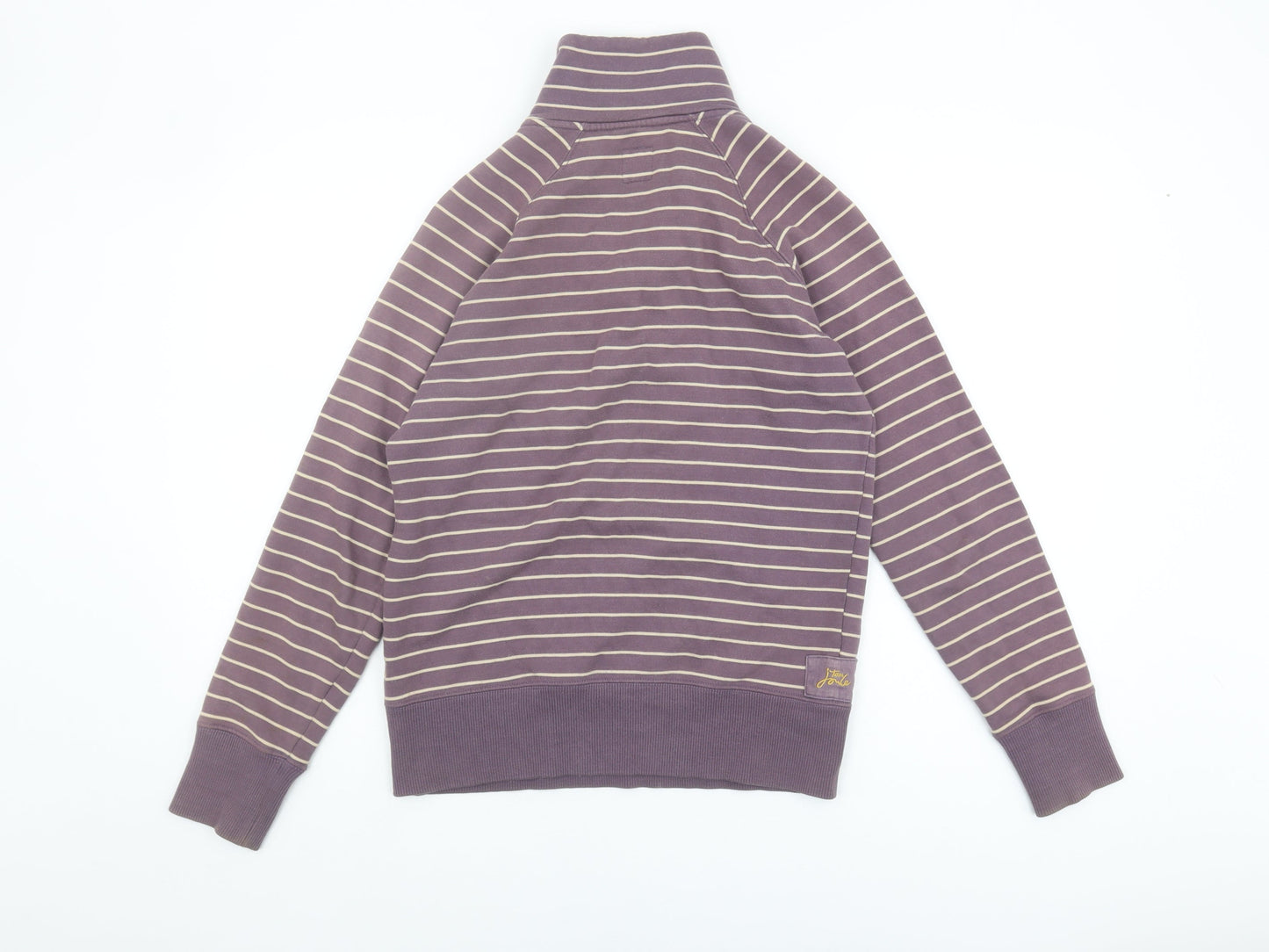Joules Women's Purple Striped Pullover Sweatshirt Size 8