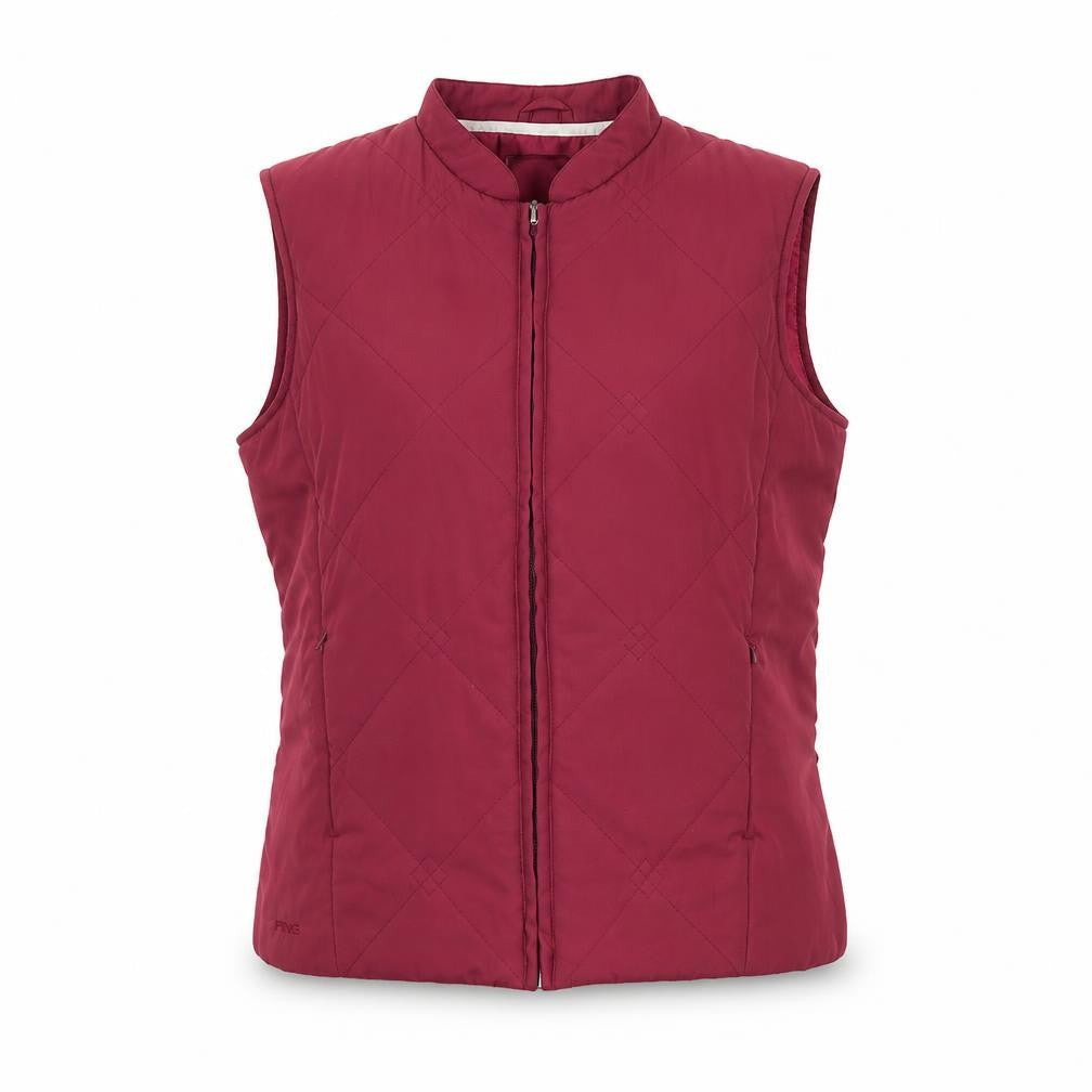 Ping Collection Women's Red Quilted Waistcoat Size 14
