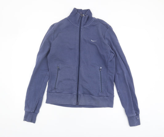 Nike Unisex Blue Full Zip Jacket L Sports Style