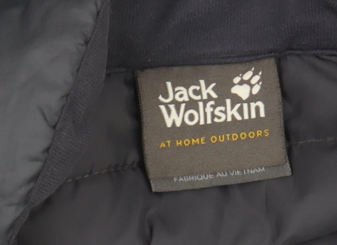 Jack Wolfskin Men's Black Puffer Jacket XL Outdoor