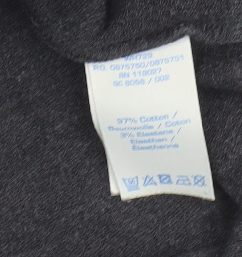 Boden Women’s Grey Shift Dress Size 18 Jersey Long Sleeve