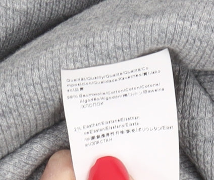 Hugo Boss Men's Grey Pullover Hoodie Size L