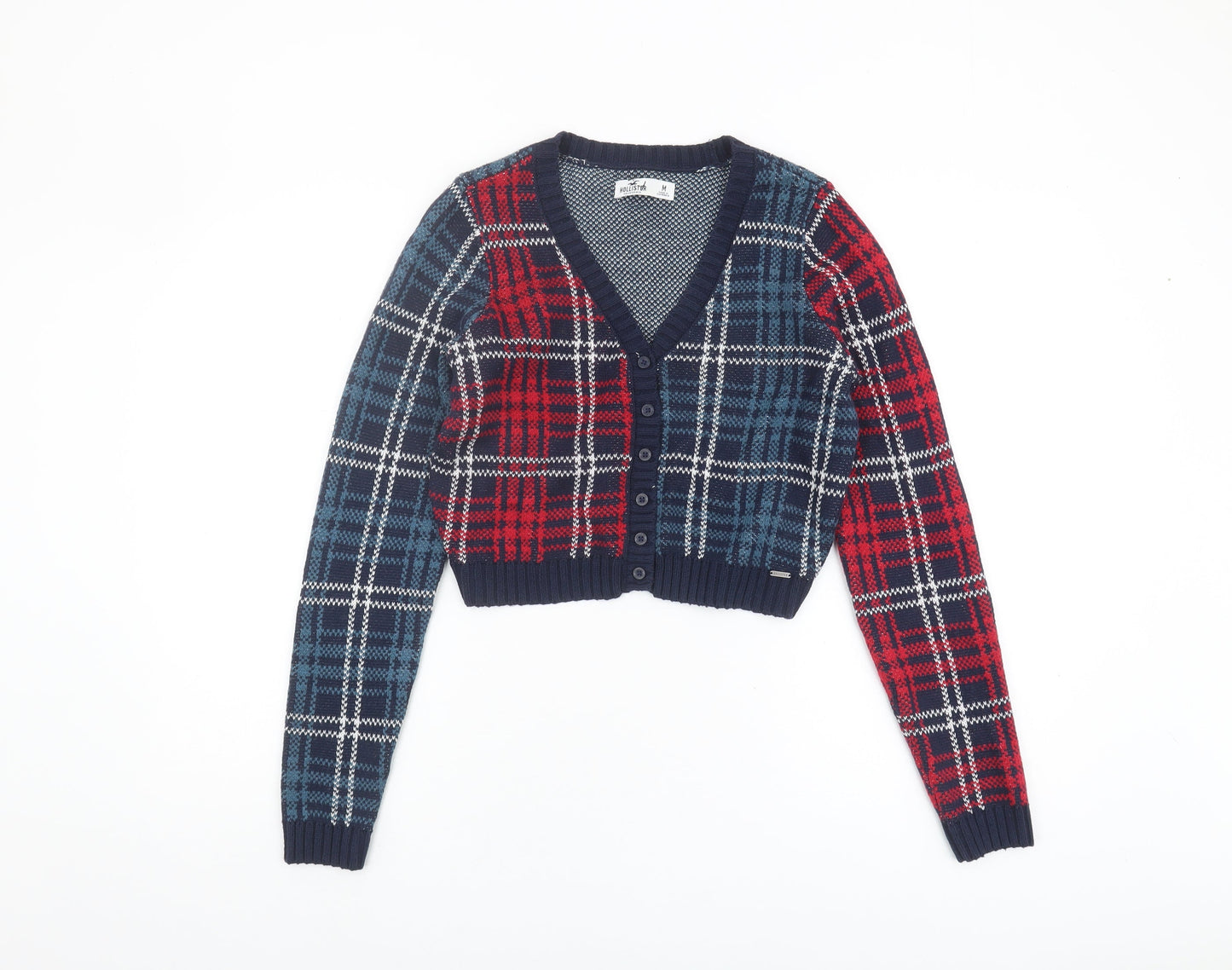 Hollister Women's Multicoloured Plaid Cardigan M