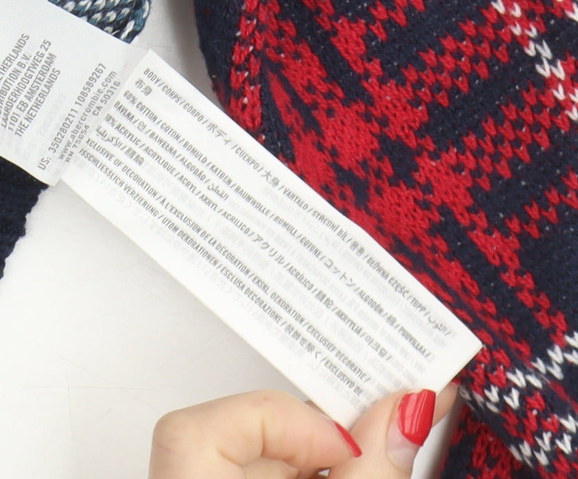 Hollister Women's Multicoloured Plaid Cardigan M