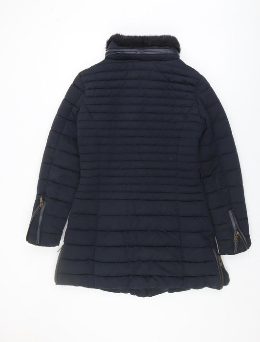 Firetrap Women's Blue Puffer Jacket Size 10