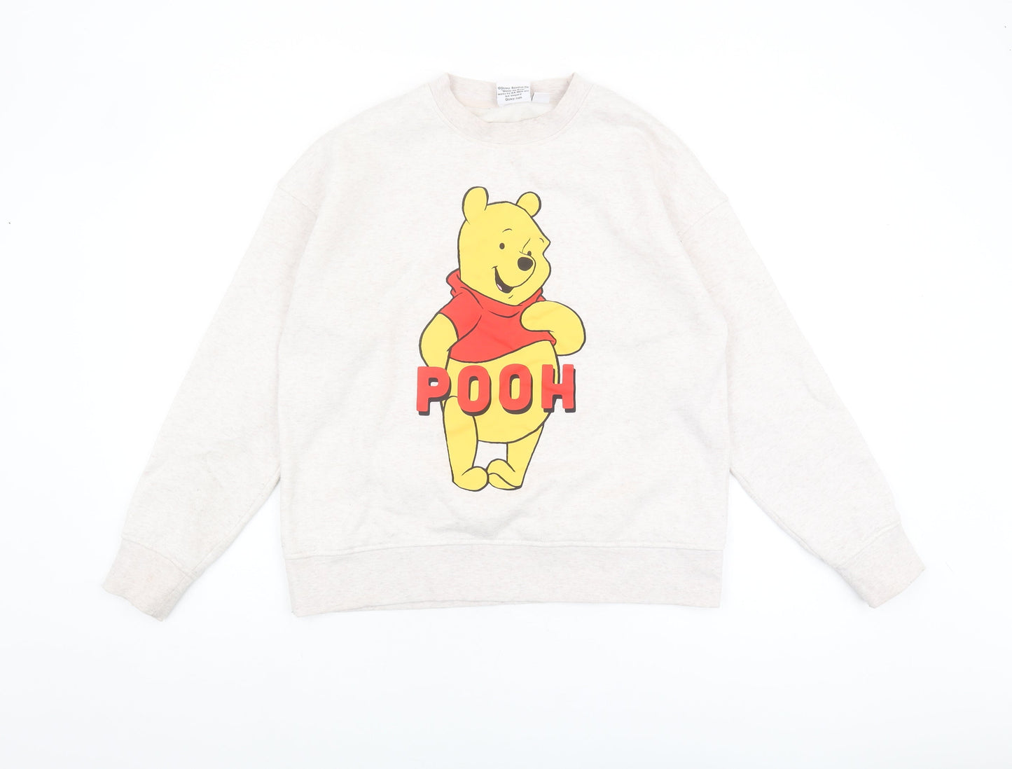 Disney Women’s Beige Winnie the Pooh Pullover Sweatshirt XS