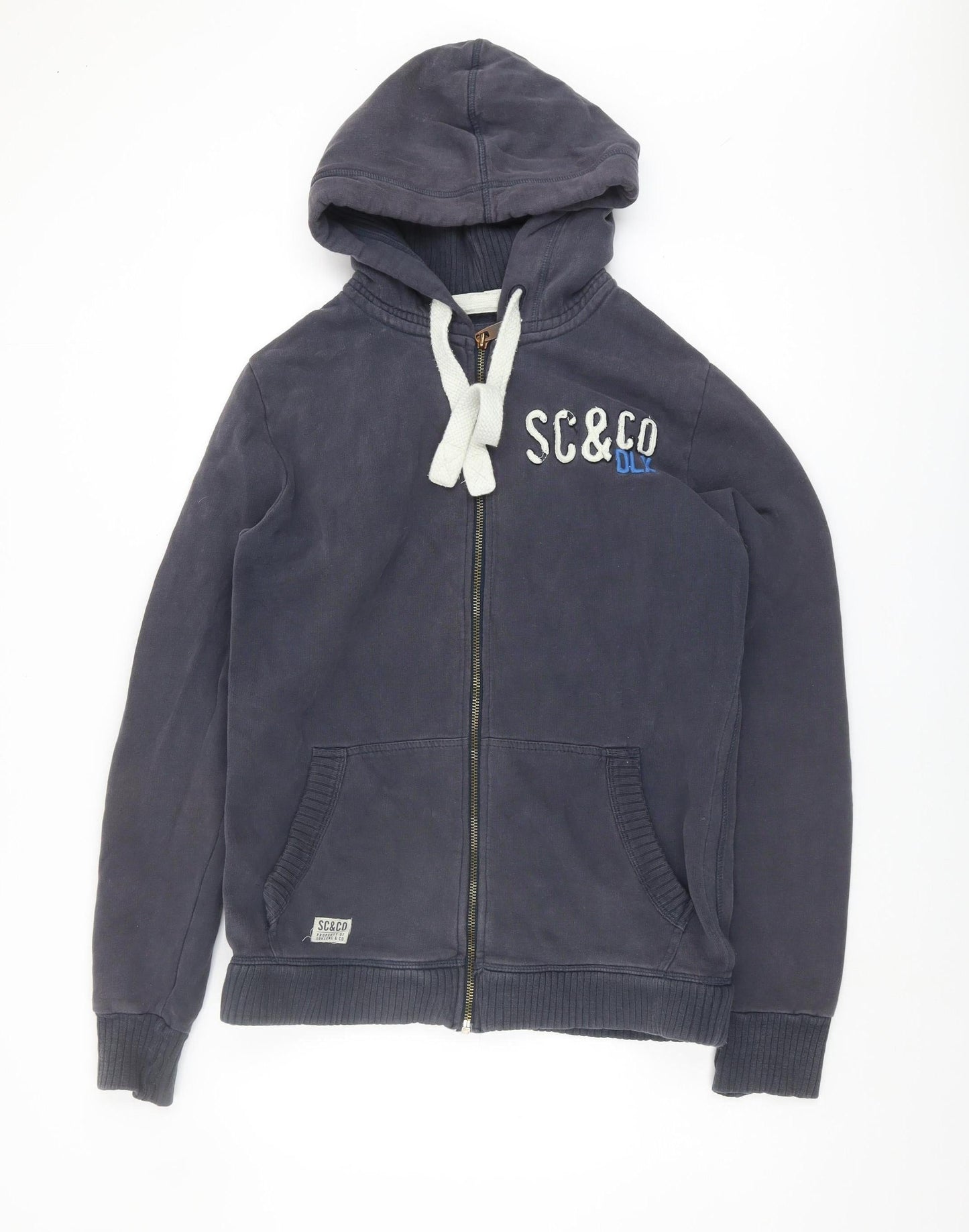 SoulCal & Co Men's Blue Full Zip Hoodie Medium