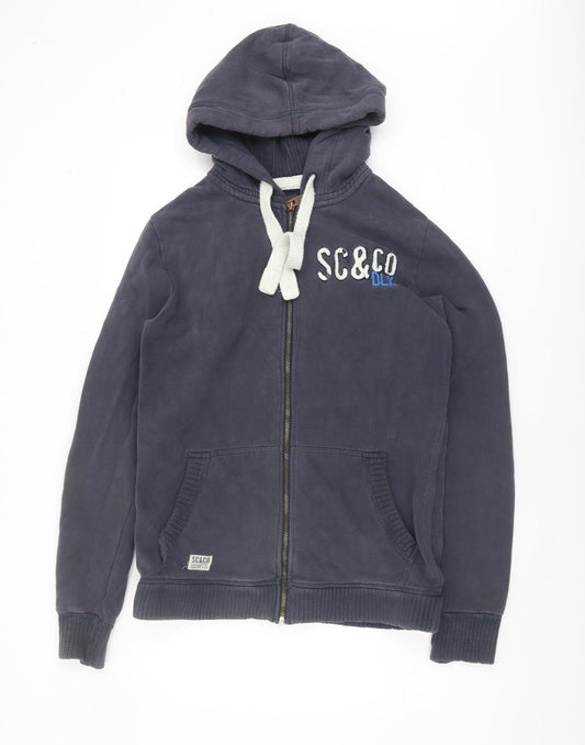 SoulCal & Co Men's Blue Full Zip Hoodie Medium