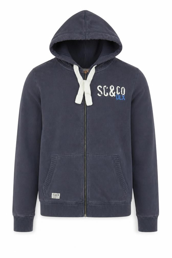SoulCal & Co Men's Blue Full Zip Hoodie Medium