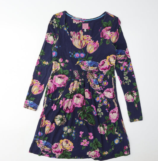 Joules Women's Multicoloured Floral Dress UK 10