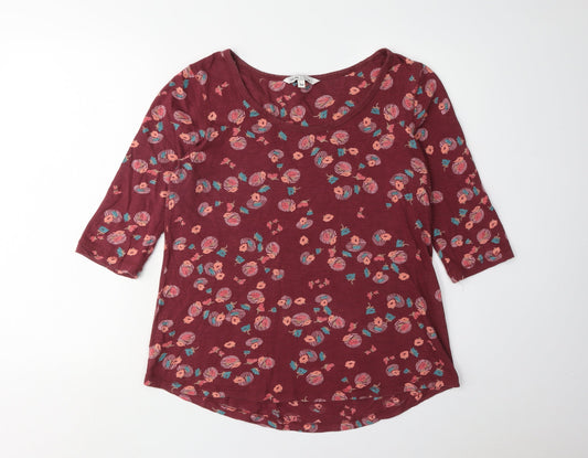 Fat Face Women's Floral Top, Size 12, Multicoloured, Casual