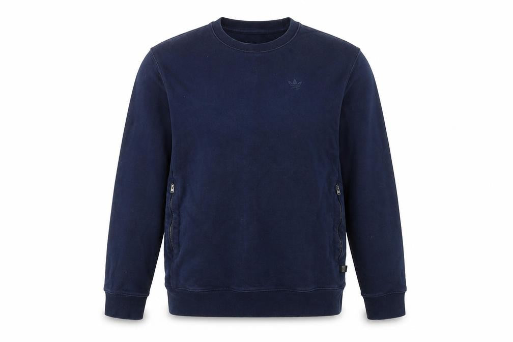Mens UK S Regular adidas Blue Pullover Sweatshirt
