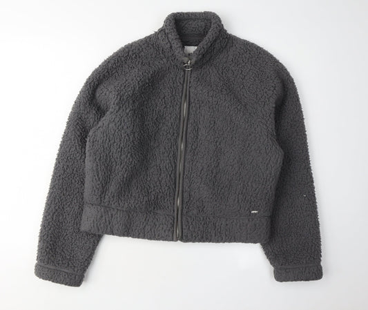 Hollister Women’s Grey Cropped Casual Jacket Size S