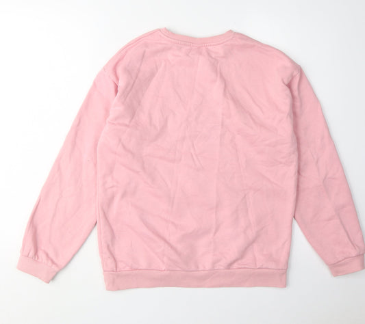 Disney at Primark Girls Pink Stitch Pullover Sweatshirt 13-14Y