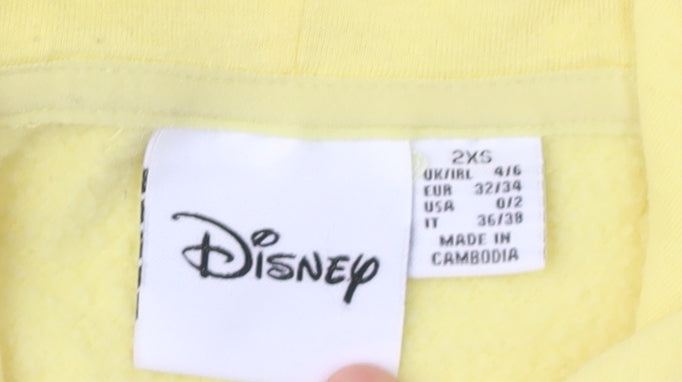 Disney Unisex Yellow Hoodie 2XS Winnie the Pooh
