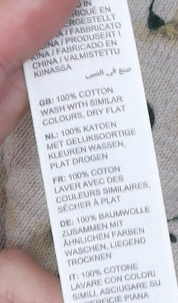 Fat Face Women's Beige Floral Pullover Jumper Size 12