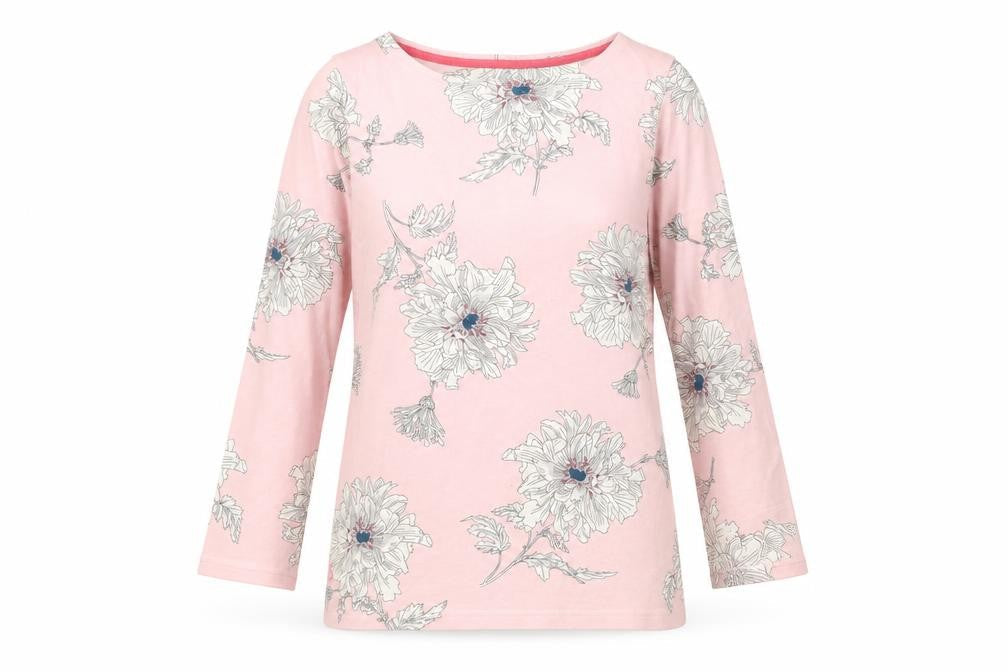 Womens UK Size XS Joules Pink 100% Cotton T-Shirt