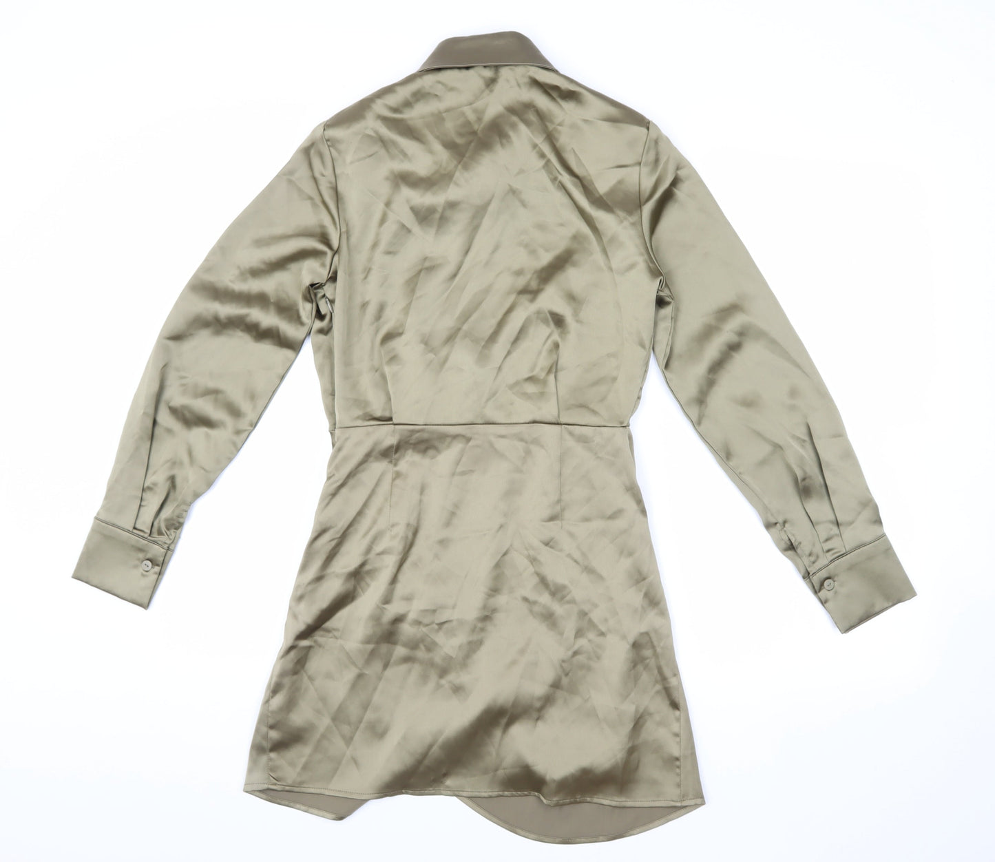 Stradivarius Women's Beige Shirt Dress Size 8