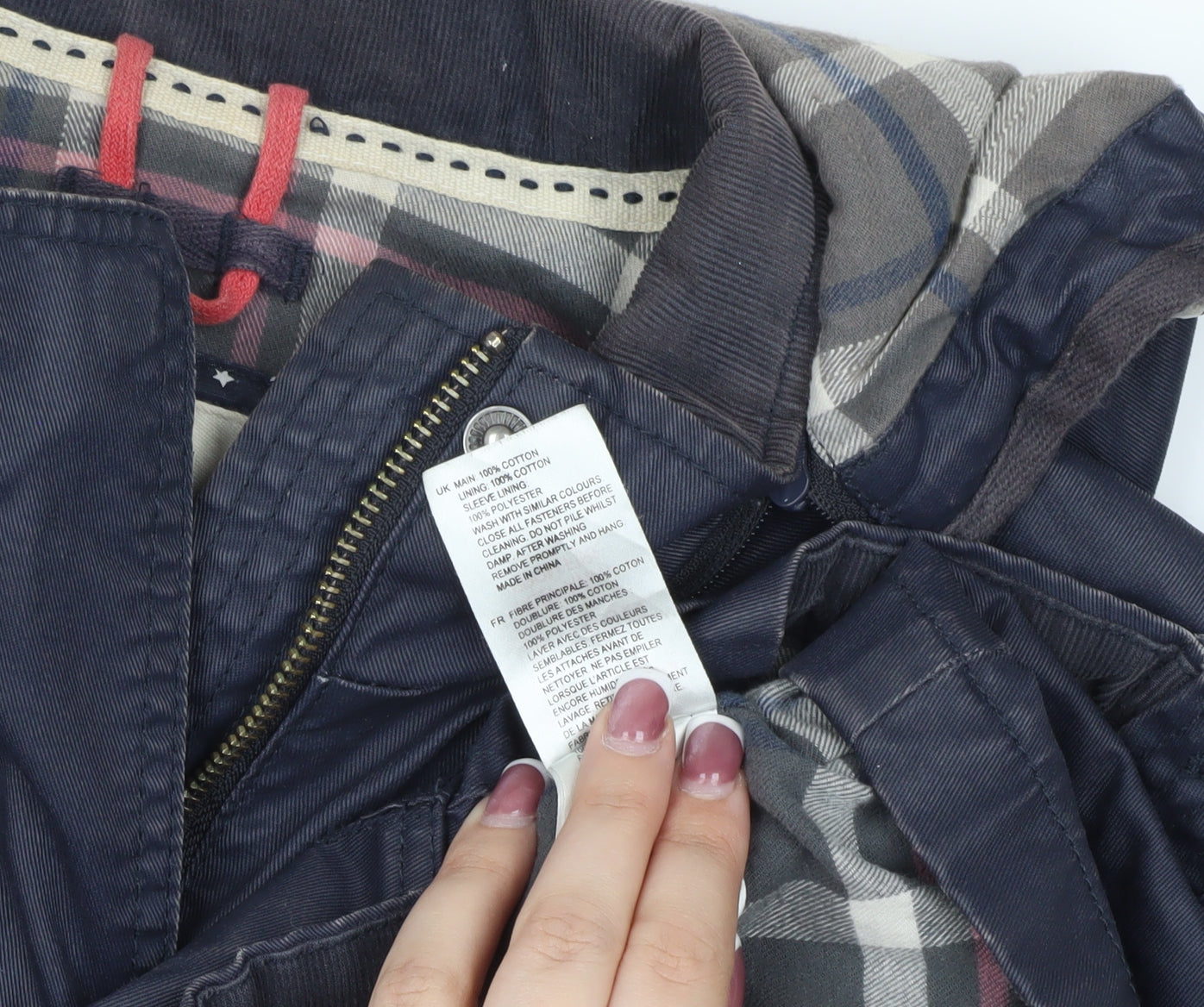 White Stuff Women's Blue Parka Jacket Size 8