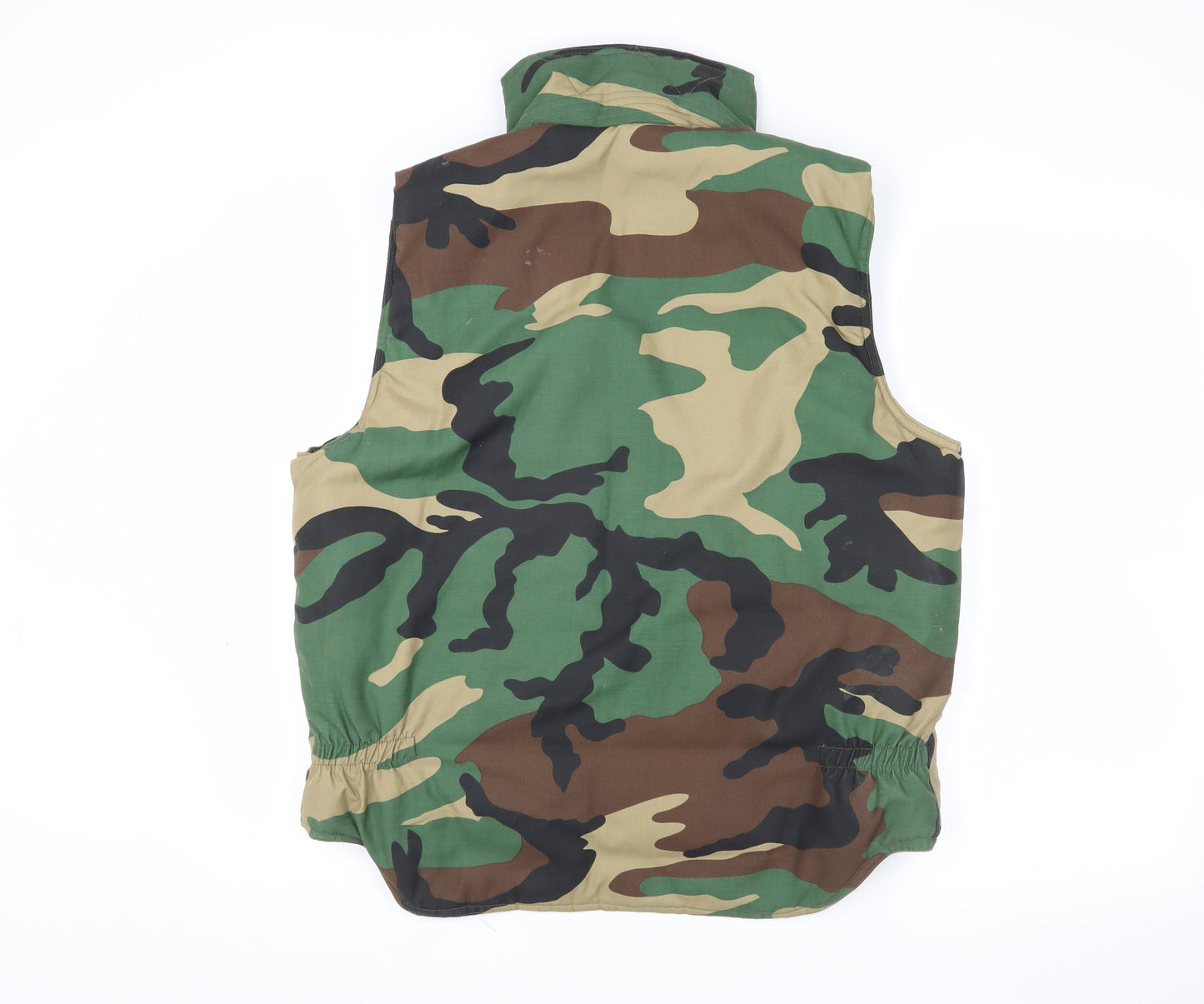 Men's Camouflage Waistcoat S with Zipped Pockets