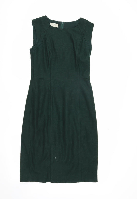 Hobbs Women's Green Sheath Dress Size 8