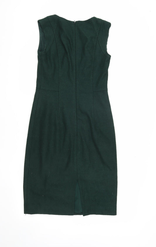 Hobbs Women's Green Sheath Dress Size 8