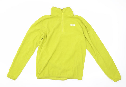 The North Face Men's Green 1/4 Zip Sweatshirt S