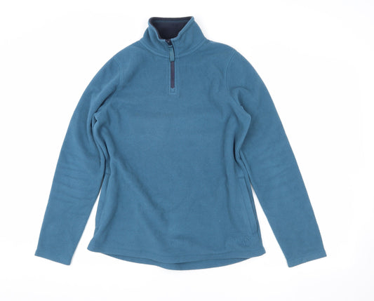 Weird Fish Women's Blue Pullover Hoodie Size 10